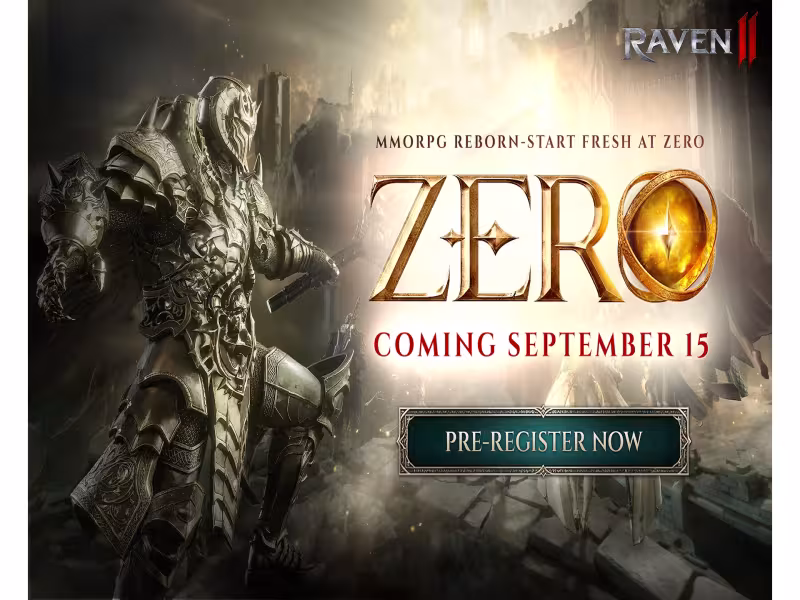 RAVEN2 Opens Pre-Registration for New 'ZERO' Fresh Start Server