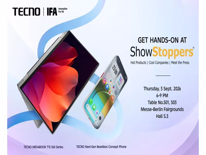 TECNO Debuts Zero-Bezel Concept Phone and Lamborghini Gadgets at IFA