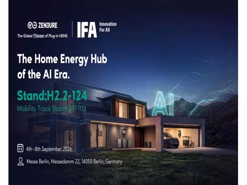Zendure Unveils 'Agentic' AI Home Energy System Ahead of IFA 2026
