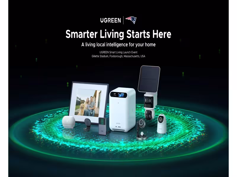 UGREEN Launches Local AI Smart Home Hub, Signs Patriots' Christian Gonzalez