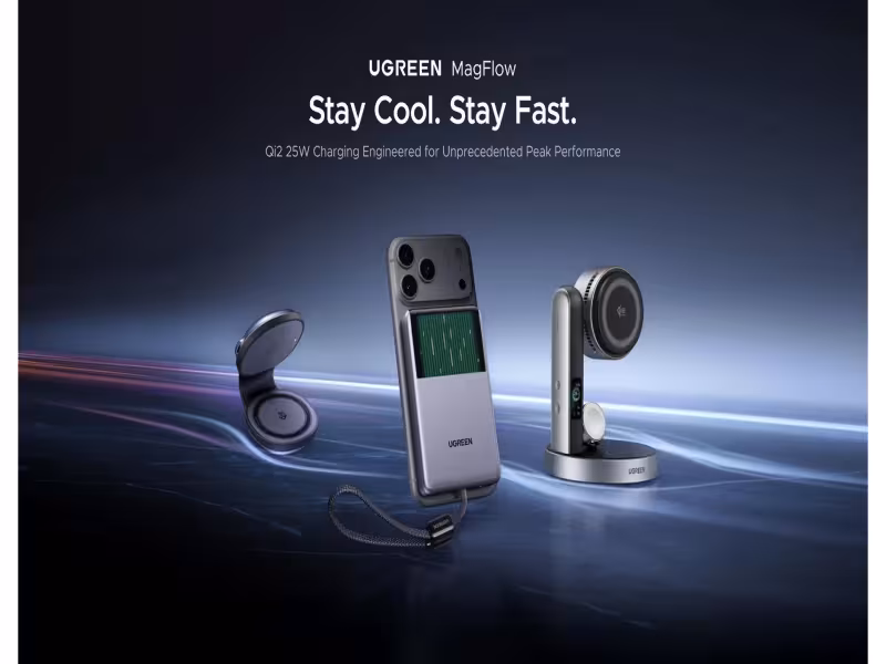 UGREEN Launches Liquid-Cooled MagFlow Power Bank for Qi2 25W Charging