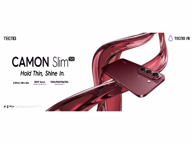 TECNO's New CAMON Slim 5G Packs Pro Cameras Into a 6.39mm Body