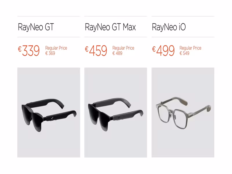 RayNeo Unveils Dolby Vision AR Glasses and 33g AI Smart Glasses at IFA 2026