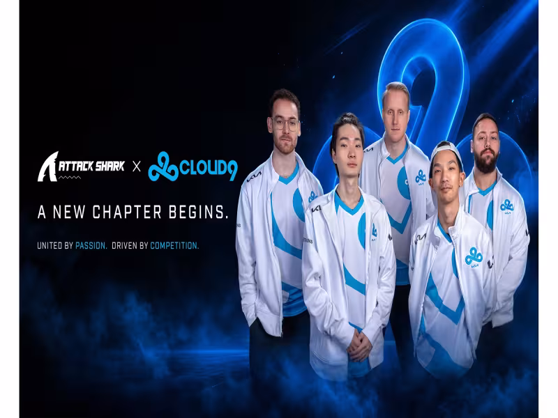 ATTACK SHARK Teams Up With Cloud9 to Gear Up League of Legends Pros
