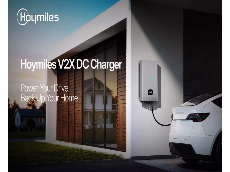 Hoymiles' New 22kW Charger Turns EVs Into Home Battery Backups