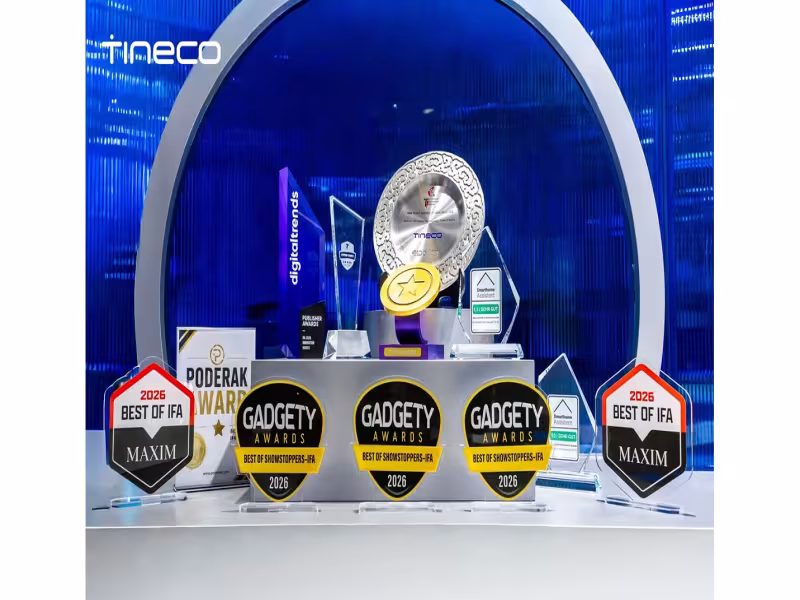 Tineco Sweeps IFA 2026 Awards for New Steam and Self-Cleaning Vacuums