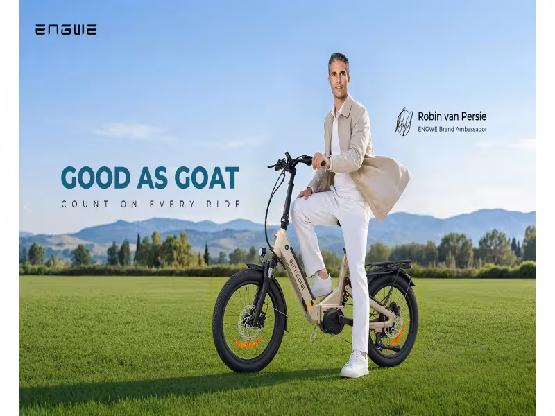 Robin van Persie Becomes Face of ENGWE E-Bikes Ahead of Car-Free Day