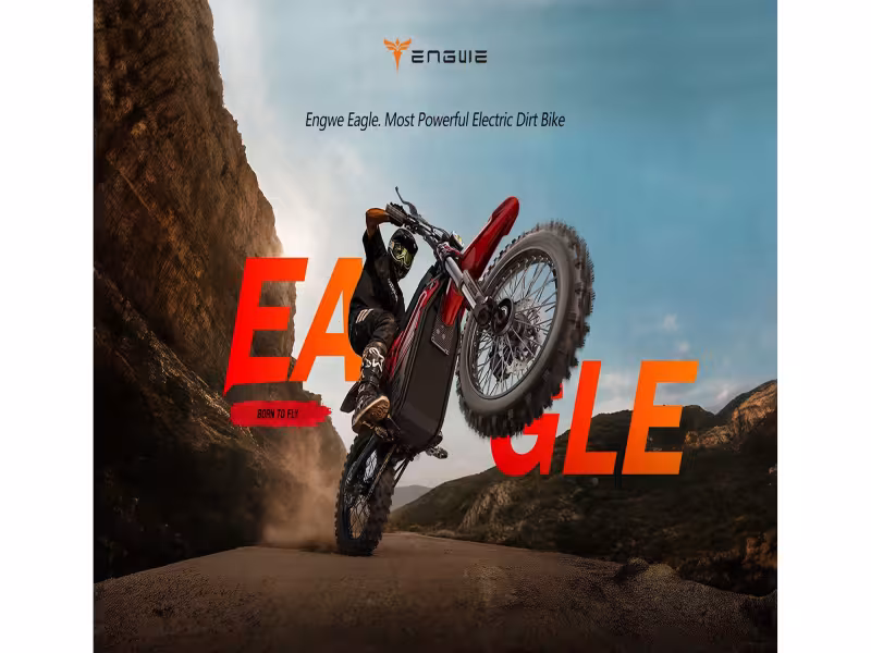 ENGWE Launches Eagle E-Dirt Bike, Backed by 14-Year-Old Rider
