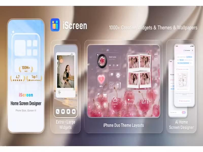 iScreen Rolls Out Extra-Large Widgets, iPhone Duo Themes and AI Home Screen Tool