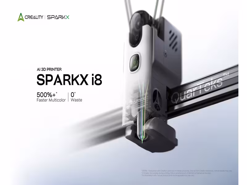 Creality's New SPARKX i8 Printer Switches Colors in Under a Second