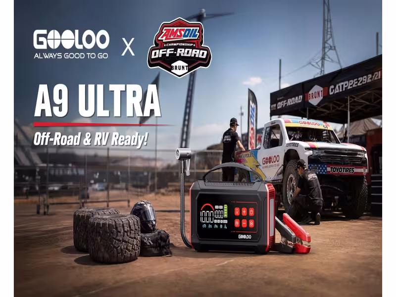 GOOLOO's A9 Ultra Packs Jump Starter, Tire Inflator and Charger Into One Device