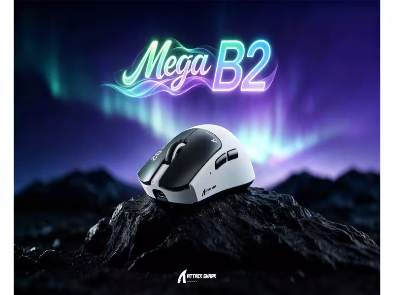Attack Shark's New MEGA B2 Mouse Ditches Mechanical Switches for Magnets