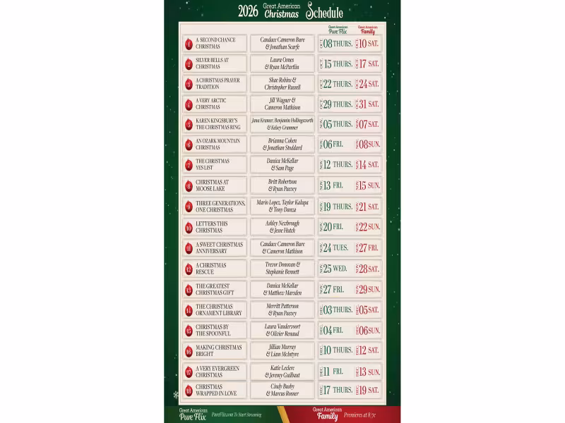 Fans Can Win $100,000 by Predicting Great American Christmas Movie Rankings