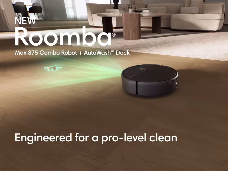 iRobot's New Roomba Max 875 Combo Tackles Carpets With Sealed Suction