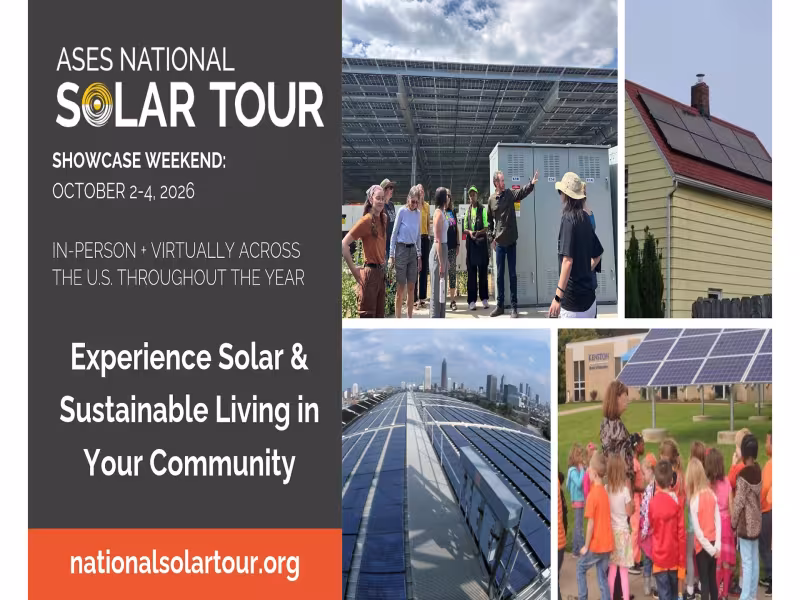Solar Tour Opens Doors at Hundreds of U.S. Homes This Weekend