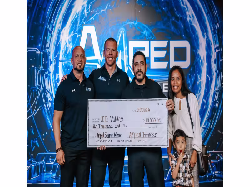 Shooting Survivor Wins $10,000 in Amped Fitness Creator Contest