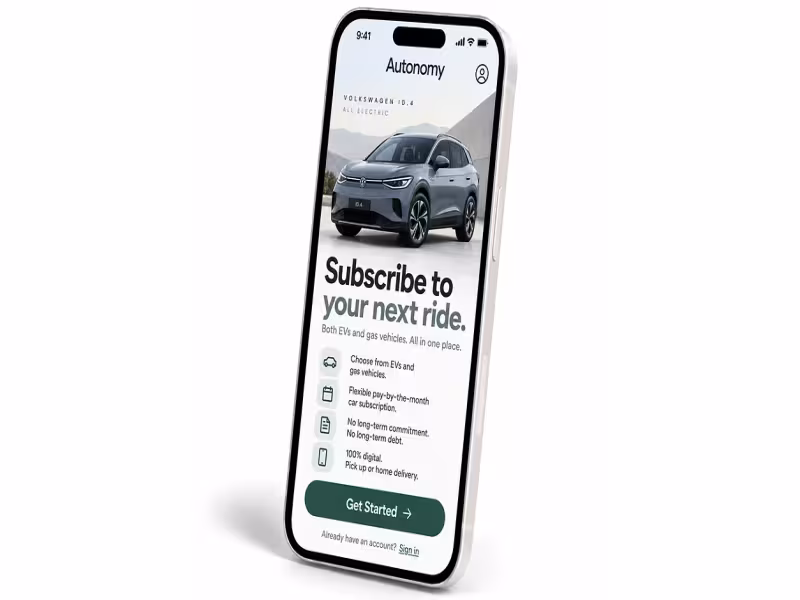 Autonomy Adds Volkswagen ID.4 to Car Subscription App in California
