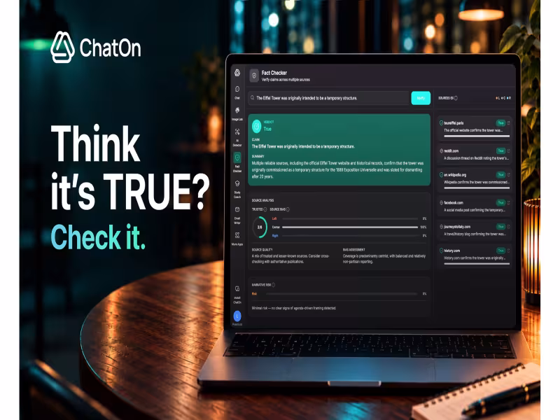 ChatOn Adds Fact-Checker to Spot Fake News and AI Hallucinations