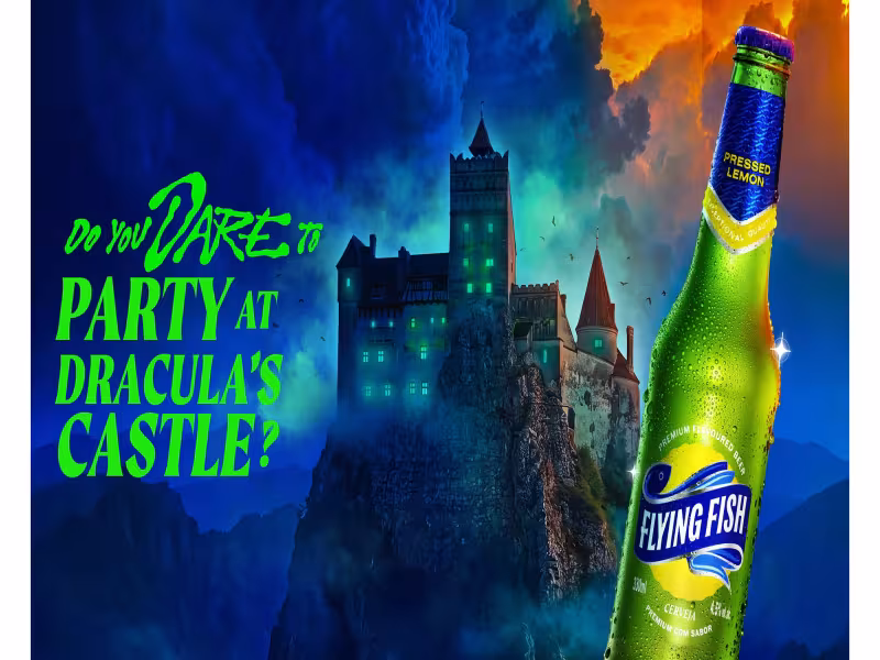 Flying Fish Beer Turns Dracula's Castle Into Halloween Party for Six Countries