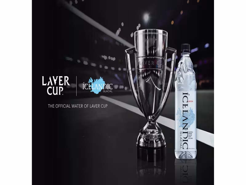 Icelandic Glacial Returns as Official Water of Laver Cup 2026