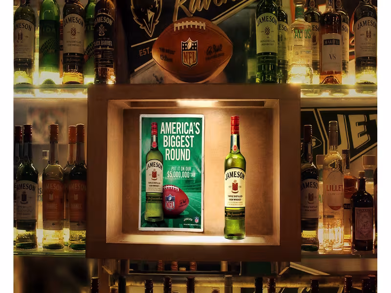 Jameson Buys Fans' First Round With $5 Million NFL Bar Tab