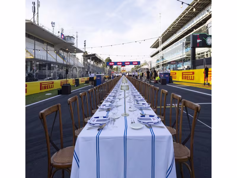 Barilla's 100-Meter Dinner Table Unites F1's Paddock Family in Monza