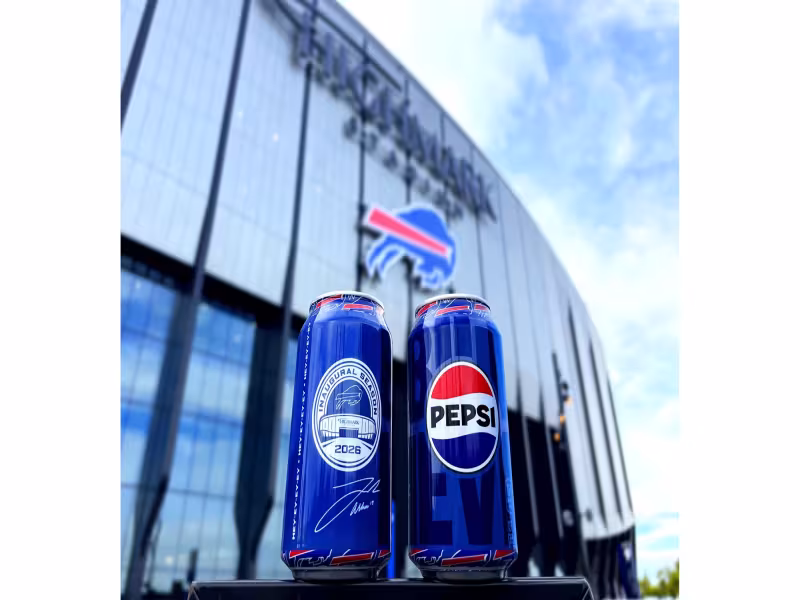 Pepsi Marks Bills' New Stadium Era With Josh Allen Cans, Free Tailgate