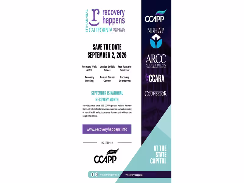 Sacramento to Host 34th Annual Recovery Happens Event Sept. 2