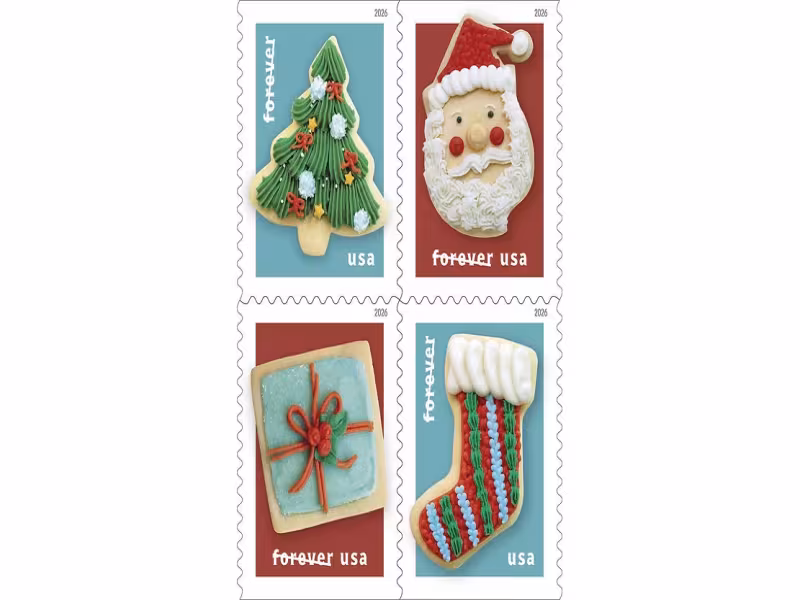 USPS Unveils Christmas Cookies Forever Stamps Nationwide