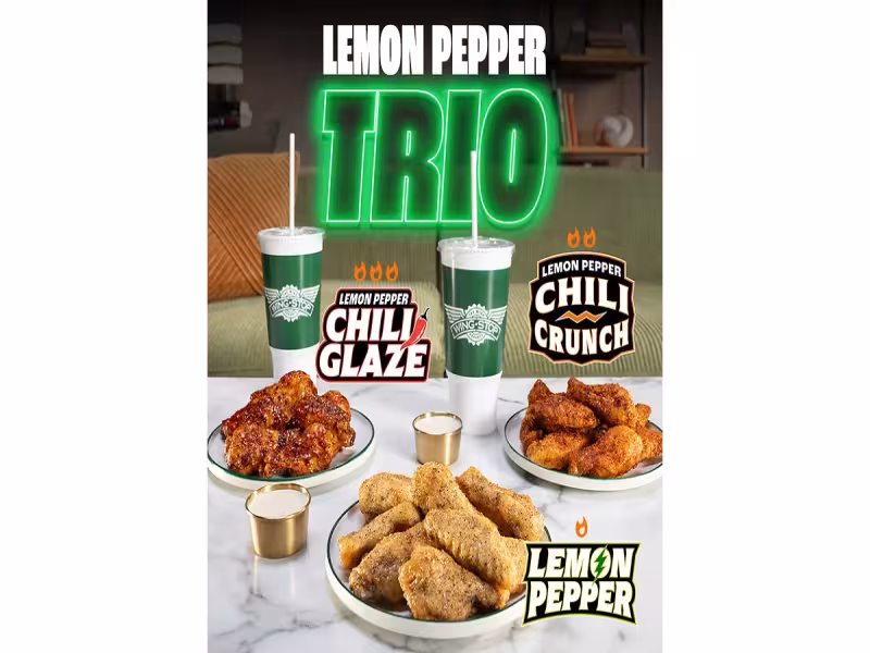 Wingstop Launches Lemon Pepper Trio and Limited Wing Pass for Football Season