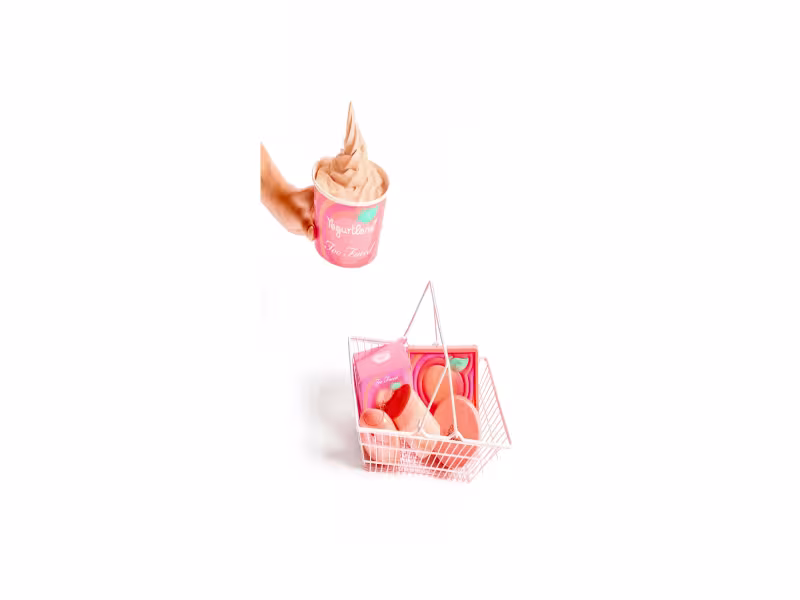 Yogurtland's New Peach Flavor Is Inspired by a Makeup Collection