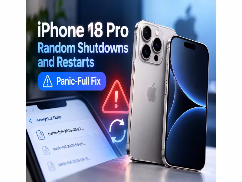 iPhone 18 Pro Random Restarts: Apple Preps Fix, Tenorshare Offers Workaround