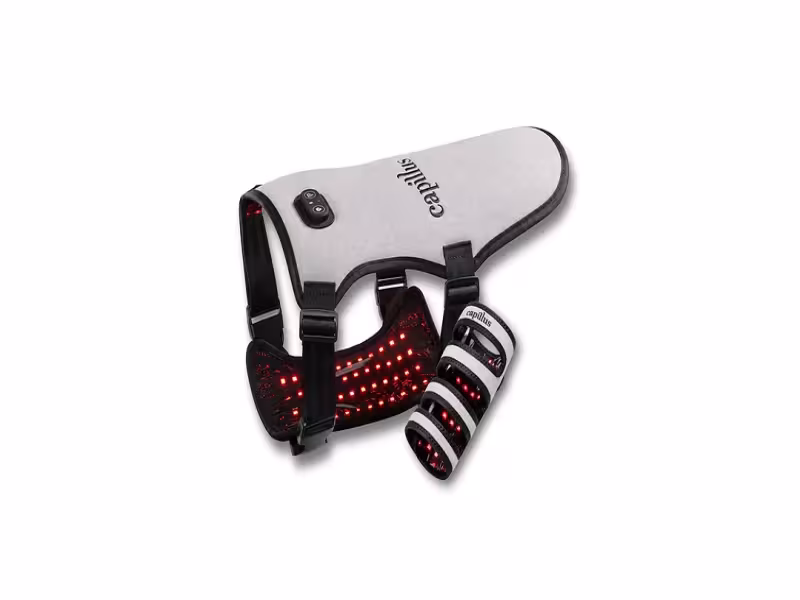 Capillus Launches Red Light Therapy Vest and Wrap for Dogs