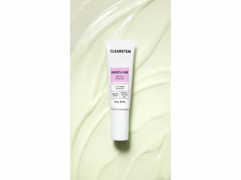 CLEARSTEM's SMOOTH OVER Serum Tackles Oil and Fine Lines