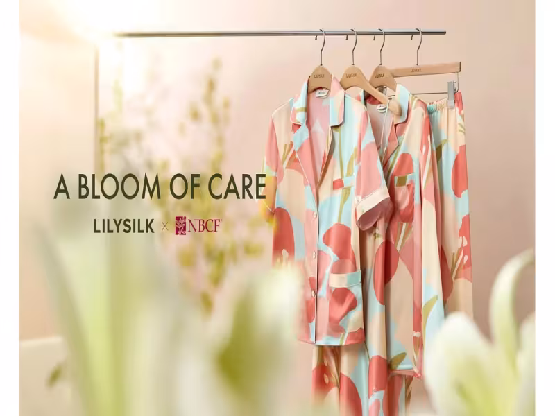 LILYSILK Extends NBCF Partnership With New Lily-Print Sleepwear Line