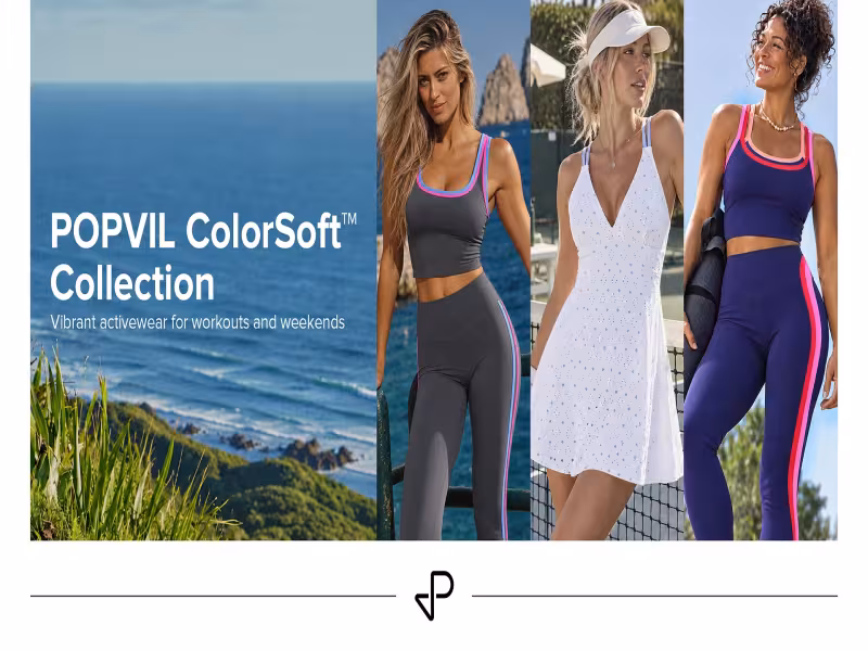 POPVIL's ColorSoft Brings Bold Swimwear Color to Activewear