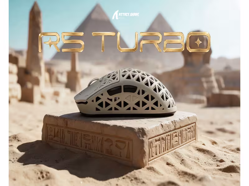 Attack Shark R5 Turbo: 43g Wireless Mouse With 8K Polling