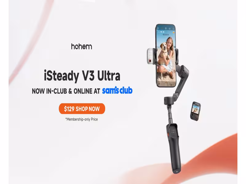Hohem's AI Tracking Gimbal Hits 318 Sam's Club Stores at $129