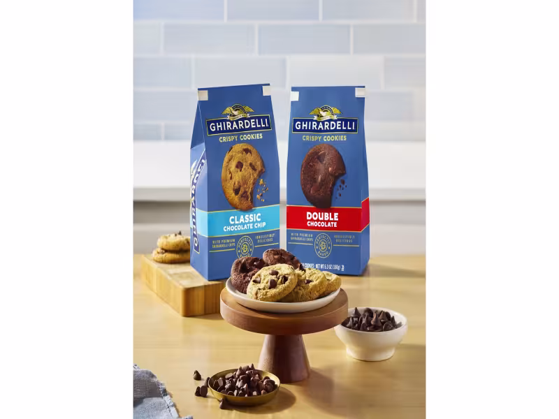 Ghirardelli Launches Crispy Cookies, Hits Kroger and Walmart This Month