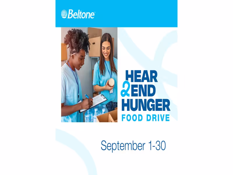 Beltone Food Drive Collects 20,640 Items for Local Food Banks