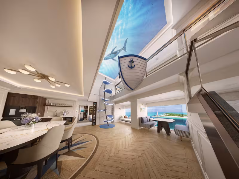 MSC's Two-Story Family Villa at Sea Has a Secret Door