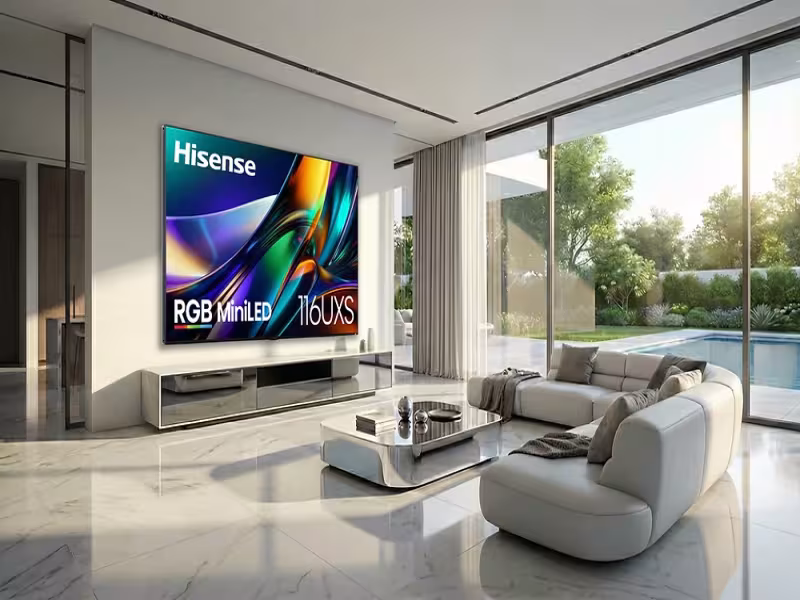Hisense Adds Cyan to RGB MiniLED TVs and Expands to 55–100 Inches