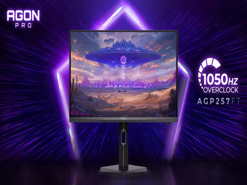 AGON's New AGP257FT Monitor Hits a Wild 1050Hz Refresh Rate