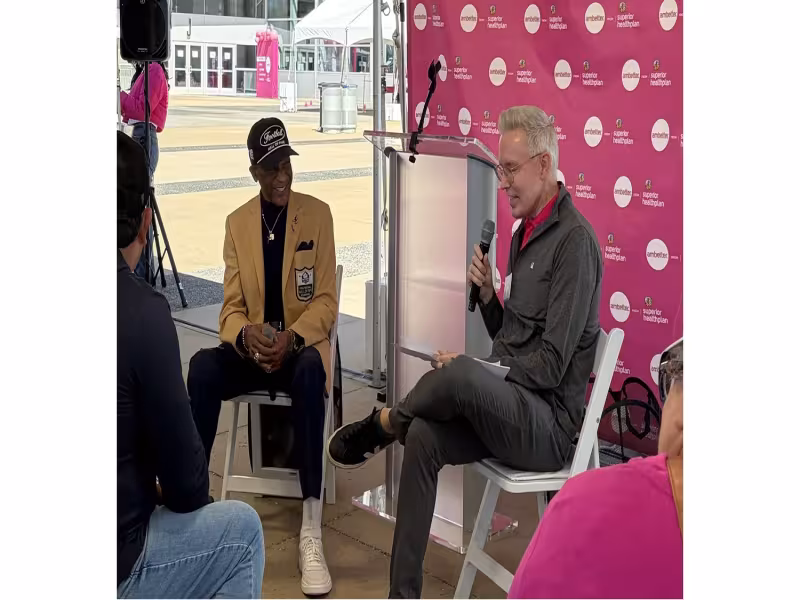 Drew Pearson Promotes Preventive Care at AT&T Stadium Health Fair