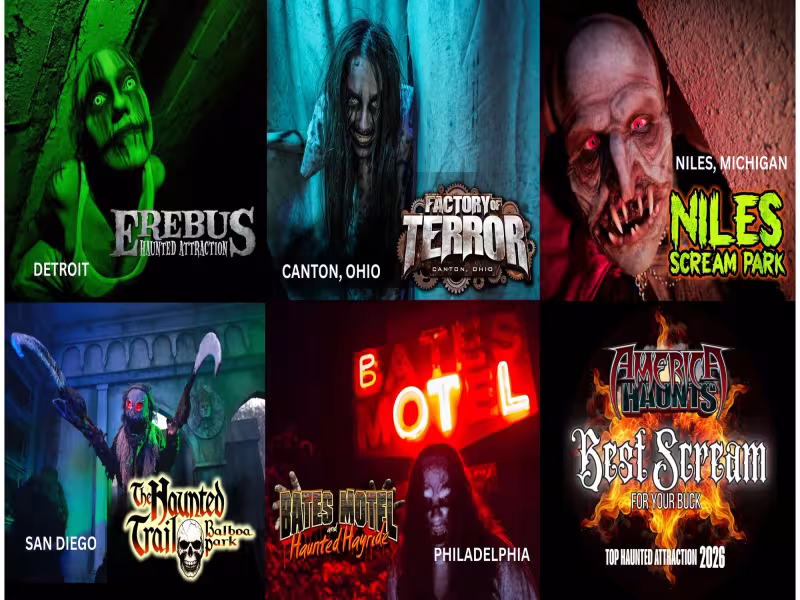 America Haunts Names Top 5 Haunted Attractions for 2026