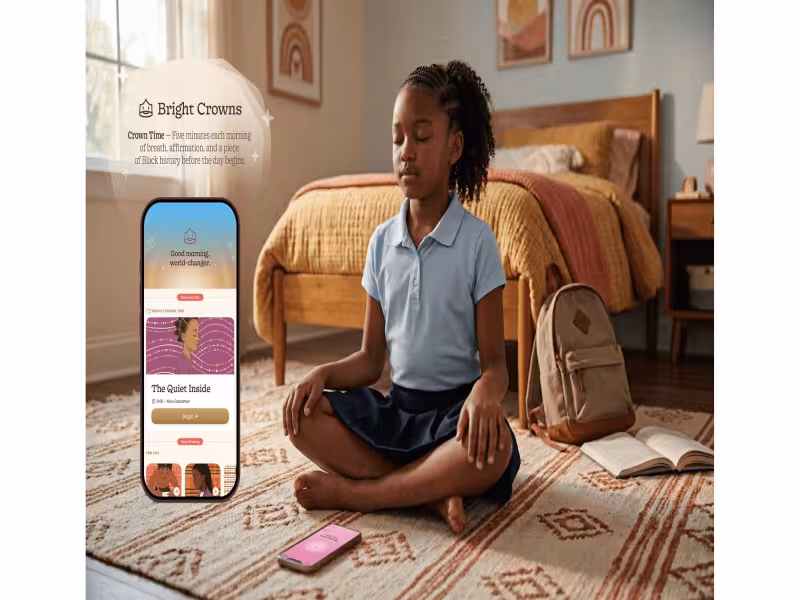 Bright Crowns Launches Five-Minute Daily Wellness App for Black Kids