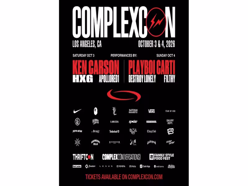 ComplexCon Turns 10, Moves to LA With Playboi Carti as Creative Director