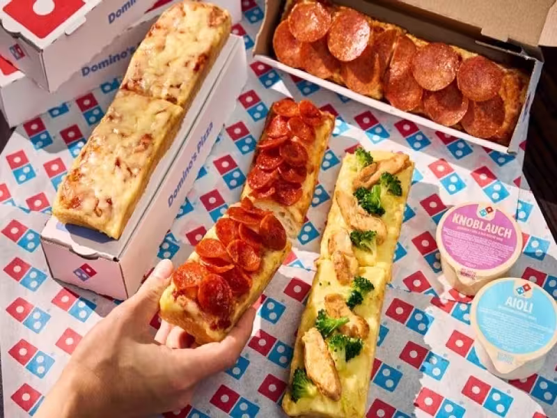 Domino's Brings Square Detroit Style Pizza to Germany
