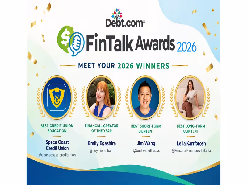 Debt.com Names 2026 FinTalk Award Winners for Financial Literacy