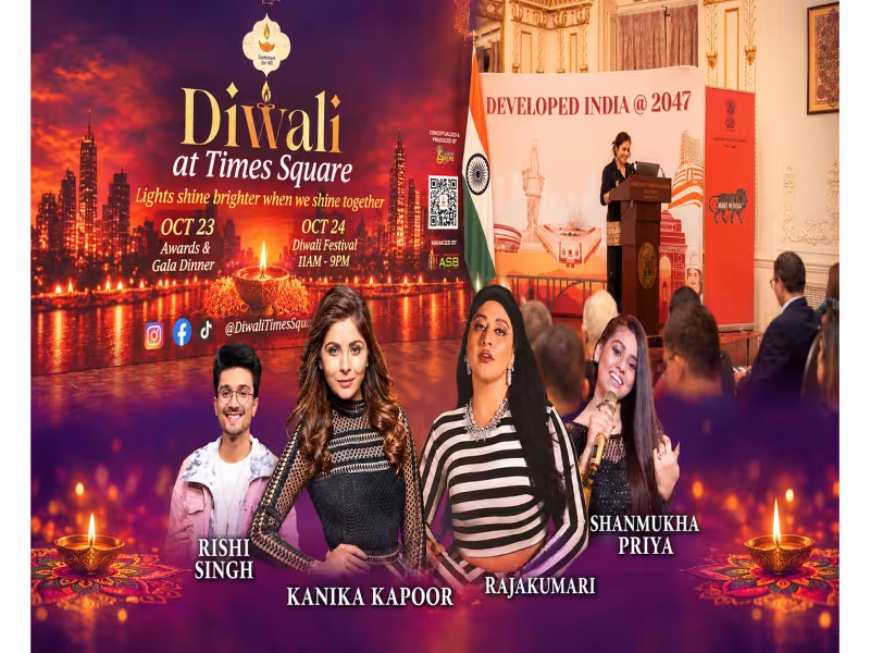 Diwali at Times Square Returns Oct. 24 With Free Festival and Concert